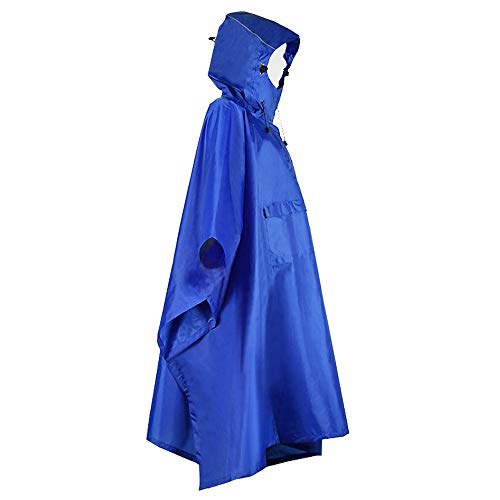 Festnight Homens Mulheres Capa de chuva Impermeável Impermeável Poncho impermeável com faixa reflexi