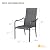 VICLLAX Stackable Patio Chair Set of 2, Lawn Chairs with High Back, Outdoor Dining Chairs for Outside, Poolside and Garden, Dark Grey