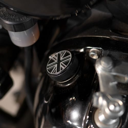 Image of Engile Oil Filler Cap Compatible with Royal Enfield Motorcycles - Cafe Twin x Trip Machine