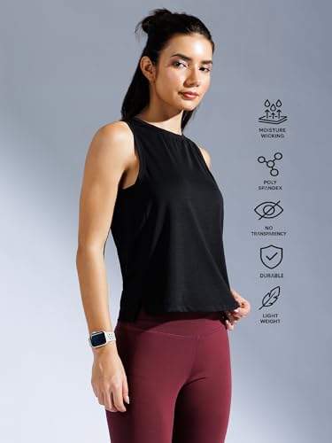 Image of Women's Tank Top | Sleeveless| Gym, Yoga, Running, Pilates | Dri-Fit, Breathable, Compression Poly Lycra Activewear
