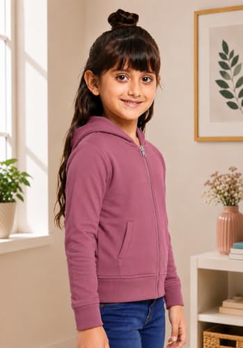 Image of ADBUCKS Girl's Cotton Hooded Sweatshirt