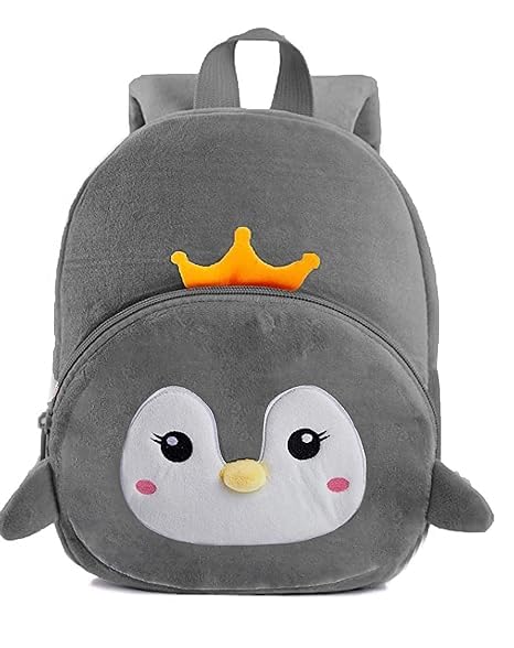 Frantic Kids School Bag Velvet soft plush standard Backpack Baby Girl Preschool Travel Bags Baby Girl & Baby Boy Picnic Carry Travelling Bags (2-5 Years)