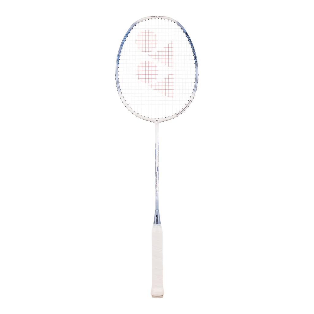 YONEX Nanoflare 001 Clear Badmintonschläger weiss white– leichter Allround Racket für schnelle Schläge & präzise Kontrolle – Graphit Schläger für Einsteiger & Freizeitspieler – Original YONEX Qualität