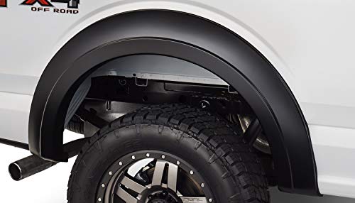 Bushwacker Extend-A-Fender Extended Rear Fender Flares | 2-Piece Set, Black, Smooth Finish | 20094-02 | Fits 2015-2020 Ford F-150 Styleside