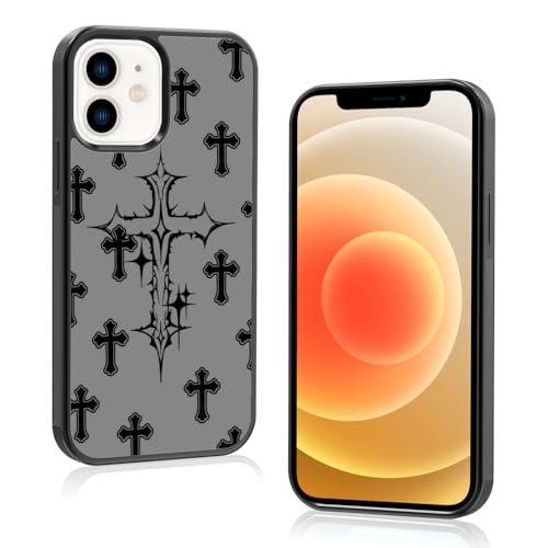 Coque iPhone 12 Jésus Croix - Idée cadeau chrétien idéal pour hommes et femmes