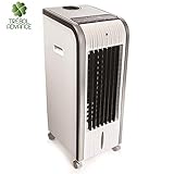 Acondicionador Climatizador Frio Calor Función Calor y Función Frio calentador purificador de aire / humidificador. Calor y frío: El sistema de frío por medio de ciclos de agua, refresca el ambiente en verano. En invierno, función de calor.