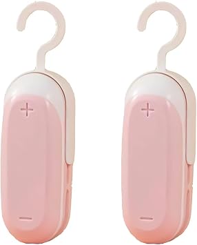 H-GoD Mini Bag Sealer, Handheld Heat Sealers, 2 in 1 Heat Sealer, Cutter Portable Bag Sealer, Food Storage Snack Fresh Chip Bag Pink ZA-US10105 ZA-US10105