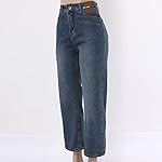 Womens-Loose-Wide-Leg-Distressed-Skinny-Versatile-Straight-Drape-Jeans