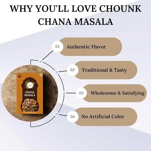 Image of Chounk 100% Pure Punjabi Chana Masala 100g (100g x Pack of 1) Powder No Onion No Garlic Ready To Cook Powder Masala