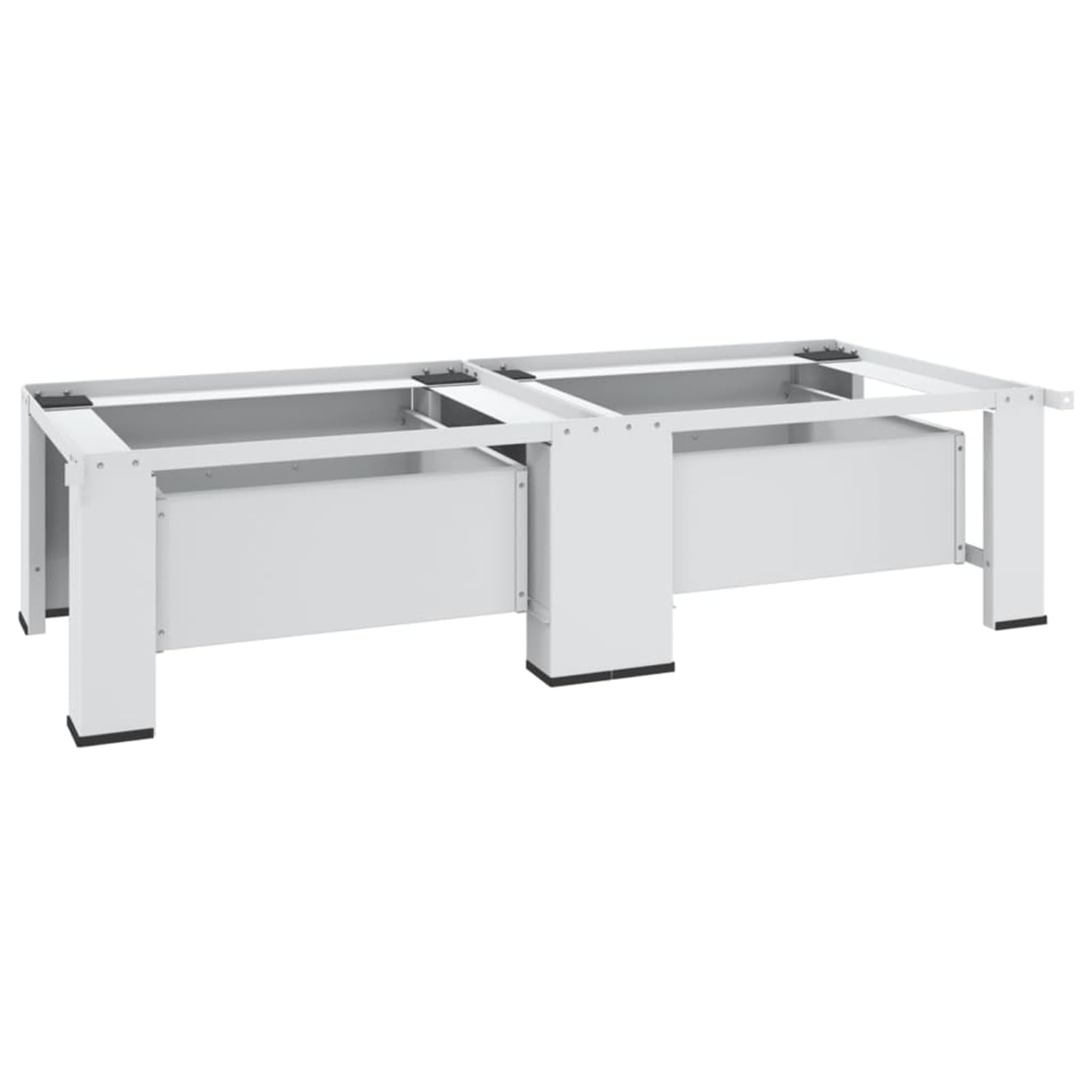Tidyard Pedestal Doble para Lavadora y Secadora - Capacidad 200 kg, Blanco, Acero Modelo YFXLRZJ-51195ES