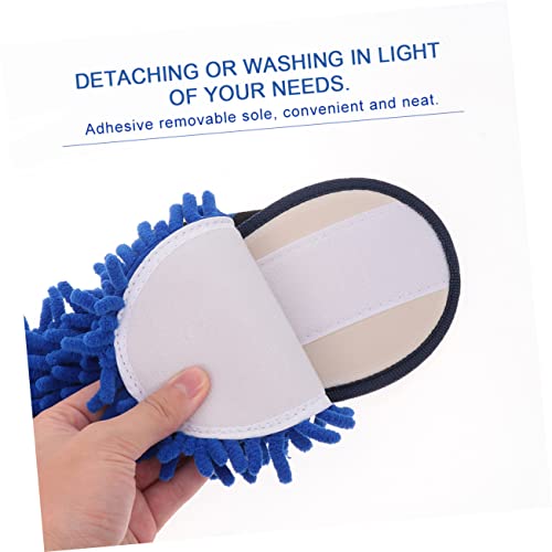 Healvian 1 Pair Cartoon Socks Washable Slippers For Women Ladies Slippers Hair Cleaner Slippers Mopping Shoes Reusable Floor Dust Slipper Clean Slippers Dust Cleaning Slipper Sandals House #TOP6