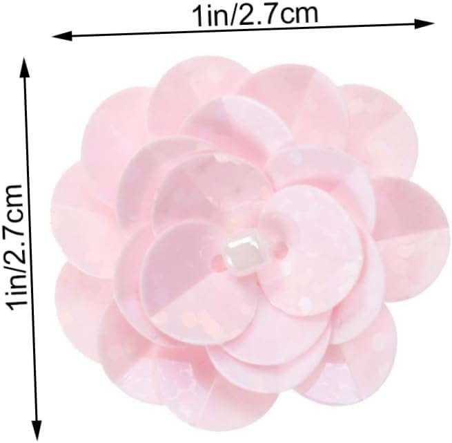 18pcs Beaded Flowers Sequins Embroidered Lace Fabric Applique Patches for Wedding Decorations and Dress Accessories