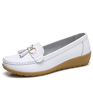 Nomioce Women’s Moccasin Loafers, Pumps, Flat Shoes, Slip-On Sandals, Soft, Easy to Wear, Mom Shoes, Comfort Thick Sole, Nurse Shoes, Casual, Driving Shoes, Sizes 22.5 – 27.0
