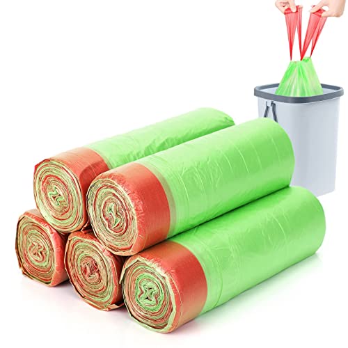 10-15L Bin Bags Liners Drawstring,Biodegradable Food Waste Bags 100 Count,2025 Thickened- Durable -Tough Caddy Bin Bags for Pedal Swing/Kitchen/Bathroom/Garden/Office/Home/Pet (50 x 45cm)