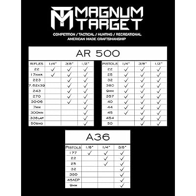 MagnumTarget 3/8 AR500 Hardened T-Post Hook-6pc NRA Metal Gong Range Target