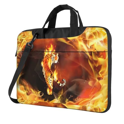 Sac pour ordinateur portable imprimé tigre qui protège efficacement votre PC des chocs