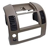 Aramox Center Dash Radio Bezel, Console Instrument Panel Replacement for Frontier 2005-2020 (Brown 68259-ZP16A)