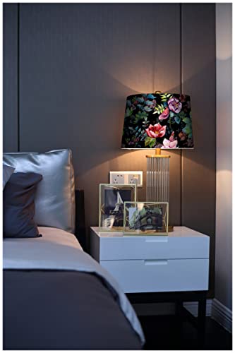 Haokhome 93153 Wild Spring Peel And Stick Wallpaper Bouquet Botanical Floral Black/Green/Pink Removable Stick On Home Decor 17.7In X 32.8Ft #TOP4