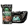 Green Mountain Grills Apple Blend Pellets and Tote Bag Combo -Apple Wood, American Hickory, Red Oak Blend