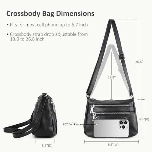 befen Genuine Leather Wristlet Clutch Wallet Purses Small Crossbody Bags for Women with RFID Blocking Card Slots4