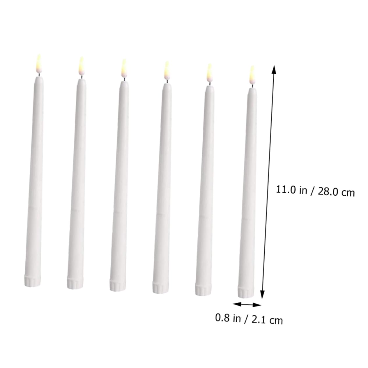 VILLCASE 12pezzi Candele LED Decorative senza Fiamma per Halloween Standard Luce Tremolante per Feste Ristoranti Matrimoni e Ambienti Interni