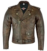 Texpeed Marlon Brando style brown leather jacket. Stemmed from the hit 1950's movie "The Wild One" This jacket retains the original design but with modern features such as mobile phone pocket, attachment zip and armour. Quality metal YKK zip built to...