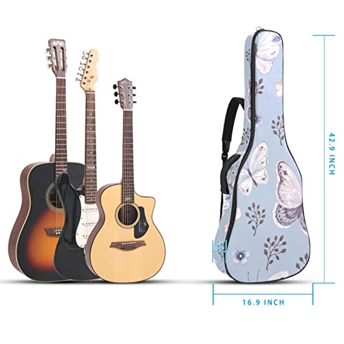 Hondank Housse imperméable pour guitare acoustique avec double bandoulière et poche Motif trèfle à quatre feuilles Vert… - Les Beatles, Paul McCartney, John Lennon, RIngo Starr, George Harrison Hondank Housse imperméable pour guitare acoustique avec double bandoulière et poche Motif trèfle à quatre feuilles Vert… – Image 6