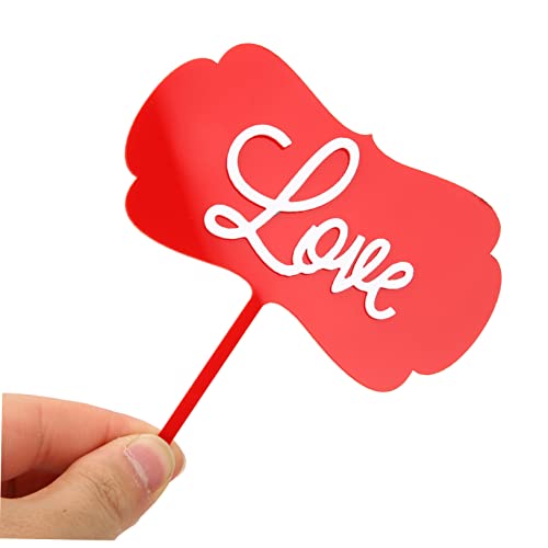 Gadpiparty 10 Pcs Bandeiras De Bolo Topo De Bolo Para Chá De Panela Decoração De Bolo Dia Namorados