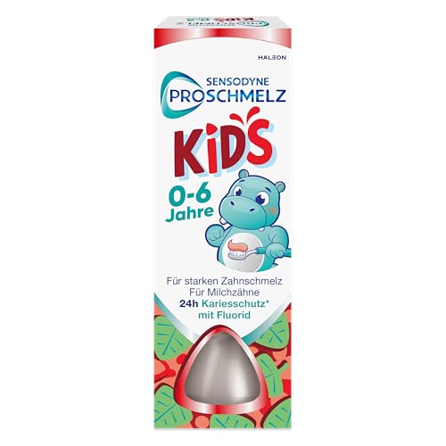 Sensodyne ProSchmelz Kids Zahnpasta, Zahnpasta Kinder für 0-6 Jahre, für die Milchzähne, Für starken Zahnschmelz und zum Schutz vor Zuckersäuren, 50ml