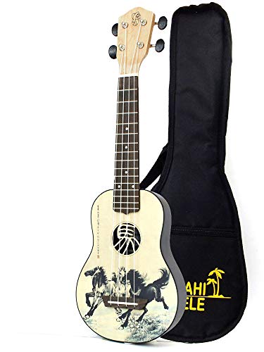 Ukulele Mahilele soprano Horse instrument musique acoustique compact