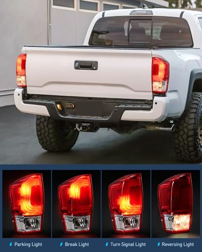 Image of Nilight Taillight Assembly Compatible with 2016 2017 2018 2019 2020 2021 2022 2023 Toyota Tacoma Rear Lamp Replacement OE Style Driver Side