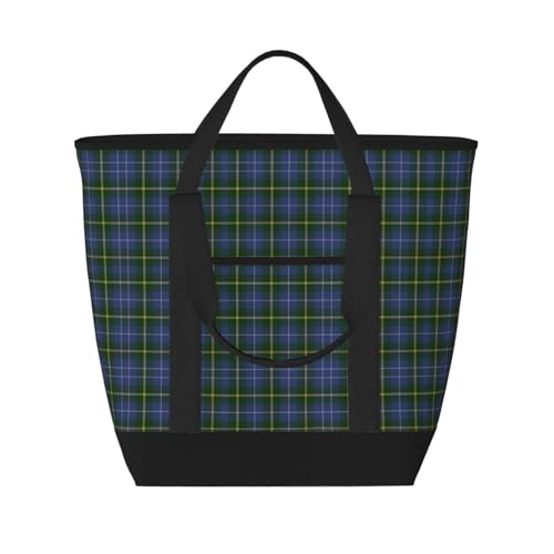 Tartan Of Nova Scotia Large Capacity Insulated Shopping Tote Bag – Keeps Food Cold/Hot For Hours, Ideal For Travel, Groceries & Outdoor Use
