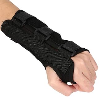 Wrist Support Brace Right /Left Hand with 2 Metal Splints for Joint Pain Arthritis Carpal Tunnel Pain Tendonitis for Men and Women (Left Hand)