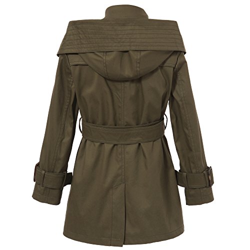 Richie House Girls' Classic Hooded Trenchcoat RH09342