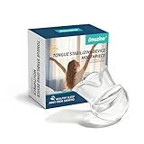 Douzino Tongue Stabilizing Device Mouthpiece - Reusable, BPA-Free Anti Snore Solution & Comfortable Tongue Retainer to Stop Snoring for Better Sleep, Fits Men & Women(L)