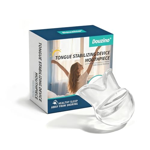 Douzino Tongue Stabilizing Device Mouthpiece - Reusable, BPA-Free Anti Snore