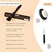 docolor Dual-Ended Hairline Powder Brush, Hair Contour Brush with Sponge Tip, Makeup Brush for Seamless Blending, for Hair Contouring, Root Touch-ups, and Beard Coverage Vegan & Cruelty-free