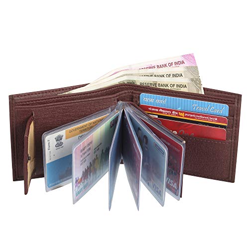 Image of Amicraft PU Leather Men's Combo Pack Of Wallet & Reversible Belt Gift Set