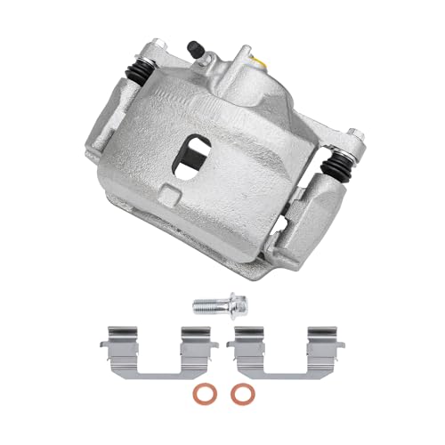 Image of Detroit Axle - Front 2pc Brake Calipers for 97-00 Acura EL | 96-11 Honda Civic, 10-14 Insight, 2 Disc Brake Calipers with Bracket Replacement