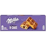 Milka Cake & Choc Bizcocho con Pepitas de Chocolate con Leche de los Alpes y Relleno de Chocolate, 175g