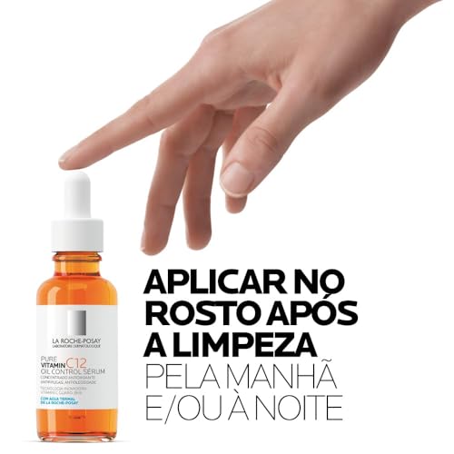 La Roche-Posay, Sérum Antirrugas para Peles Oleosas, Pure Vitamin C12 Oil Control, 30ML