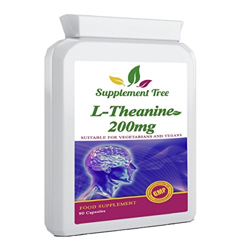 L-Theanine 200mg 90 Capsules | 100% Non GMO | UK Manufactured | Vegan & Vegetarian Friendly