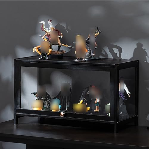 Figure Display Case,Display Cases for Collectibles,Display Cabinet with Acrylic,Quick Installation,Strong Load-Bearing Capacity,Sealed Dustproof,for Playroom, Bedroom. (Col