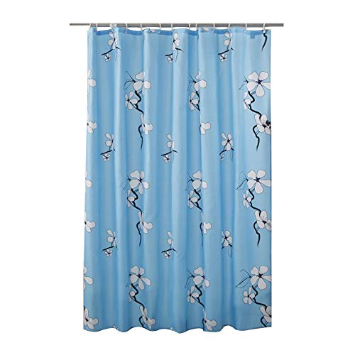 Rideau de douche imperméable et lavable avec 12 crochets pour salle de bains