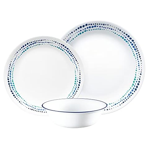 Corelle Service de table bleu océan Cover