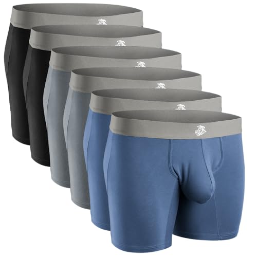 Real Men Bulge Enhancing Pouch Underwear for Men  1, 3 and 6 Pack Set - Modal Boxer Briefs ABCD Pouch