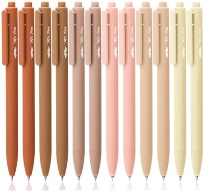 Mr. Pen Retractable Gel Pens, 8-Pack, Pastel Colors, 0.5mm Fine Point, Fast-Dry Ink For Journaling & Writing - View #3