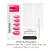 Sally Hansen Instant Cuticle Remover & I Heart You Press On Nails Kit - 15 Second Gel Formula with Aloe