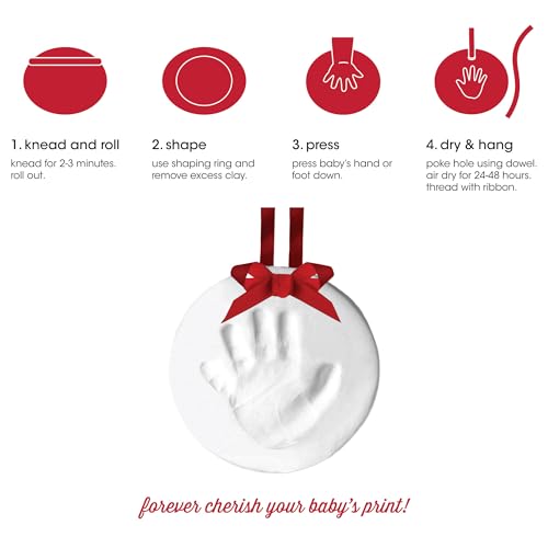 Moulage pied bébé Tiny Ideas sans fissure pour empreinte propre et nette