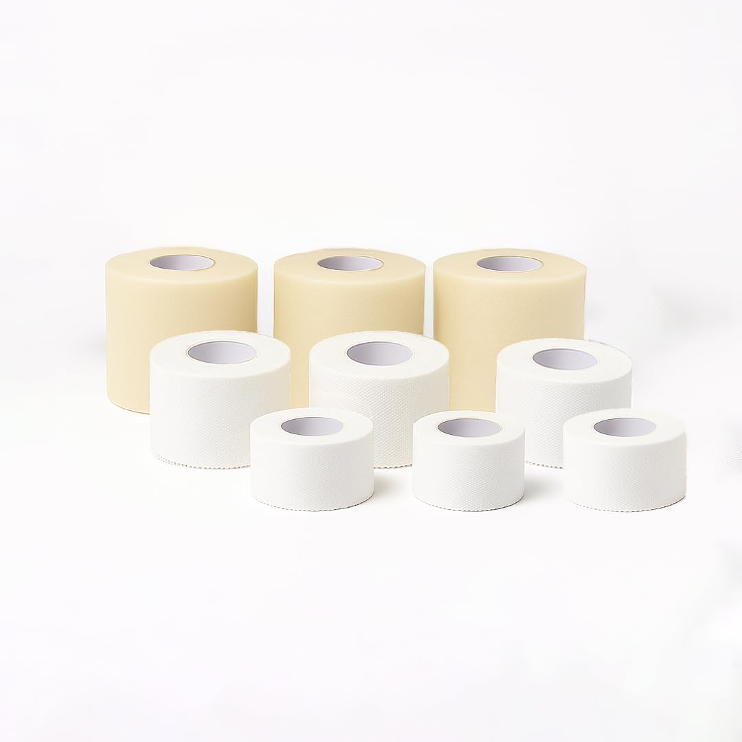 PHARMAPIÙ SPORT Kit Salvapelle + Tape | Protezione Pelle e Supporto Articolare | Kit Pronto all’Uso per Allenamenti e Gare | Made in Italy (Kit Reintegro Team 3+3+3, 9, unità)